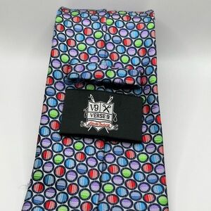 Verse 9 Multicolor Circular Pattern Tie